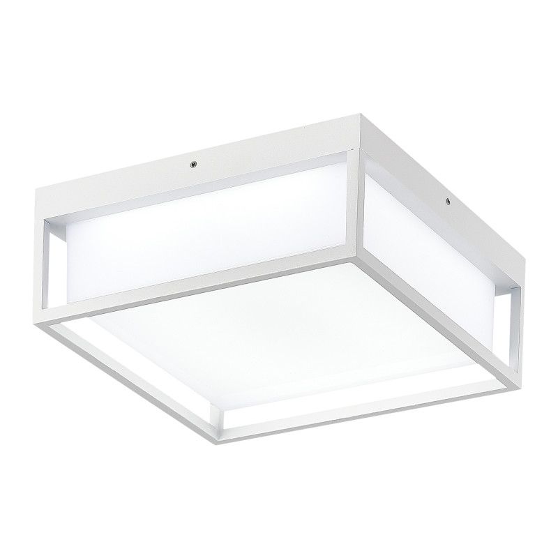 Накладной уличный светильник 25*25*10 см, *LED*20W, 3000/4000/6500K, ST-Luce CUBO SL9517.502.01, белый