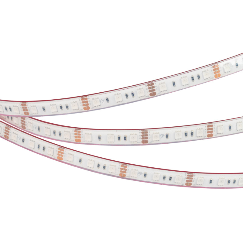 Лента герметичная RTW-PFS-B60-13mm 12V RGB (14.4 W/m, IP68, 5060, 5m), Arlight 033790. Цена указана за 5 метров. Продается кратно 5 метрам.