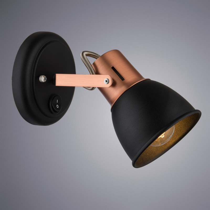 Бра Arte Lamp A1677AP-1BK черный/бронза
