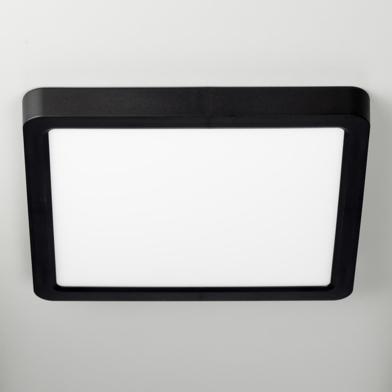 Светильник накладной 23*23*4 см LED 18W*Мульти Citilux Бейсик CL738K181V Черный