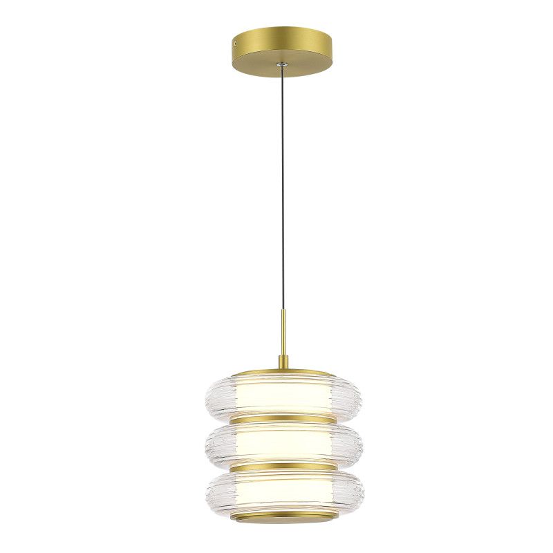 Подвесной светильник 20*140 см, 1*LED*16W, 3000K, ST-Luce Frittela SL6239.203.03, золото матовое