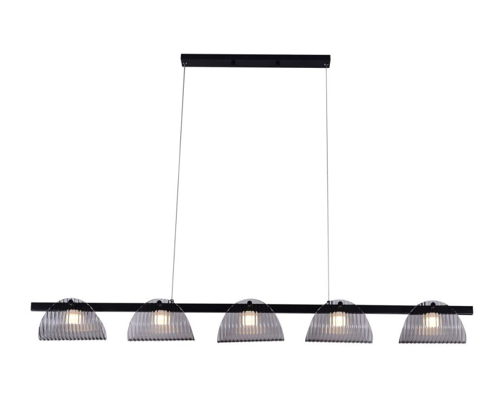 Подвесная люстра 132 см, 30W, 4000K, Kink Light Каспи 08447-5AL,19(16), черный