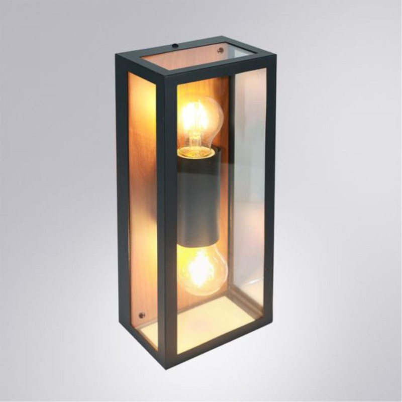 Настенный светильник 15*10*37 cм, 2*E27*60W Arte Lamp Belfast A4569AL-2BR коричневый