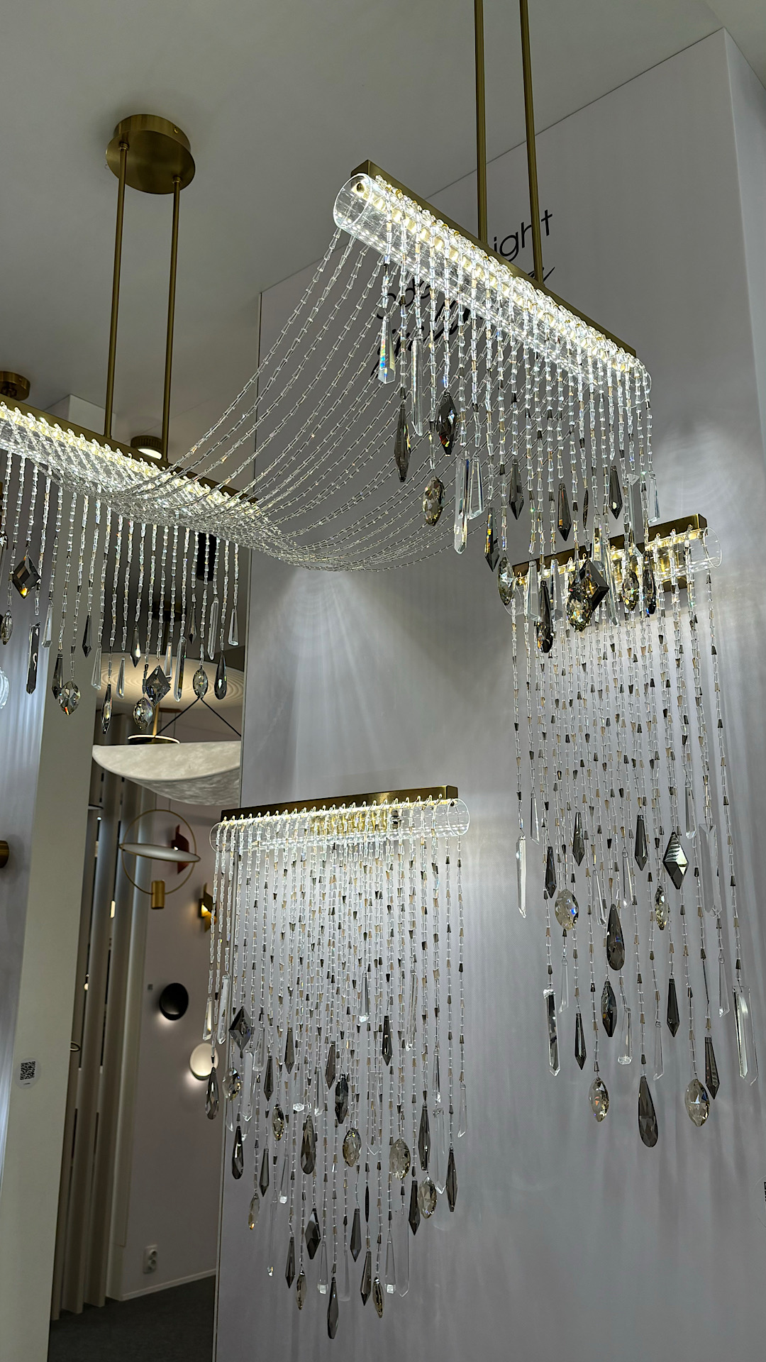 Потолочная люстра 82 см, 48W, 3000K, Odeon Light Hall Afina 5420/48L, бронза