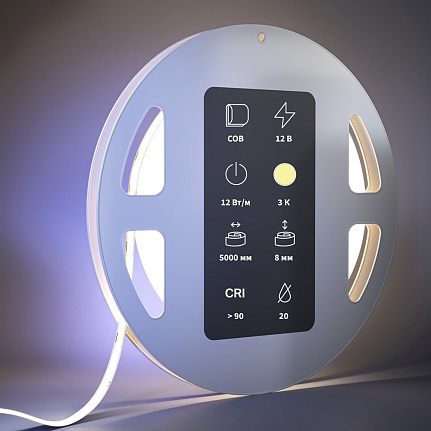 COB светодиодная лента Ultra 24В - 11,5Вт/м 3000К 5м IP20 201075 Maytoni  Led Strip, цена за метр, отгружается по  5 м