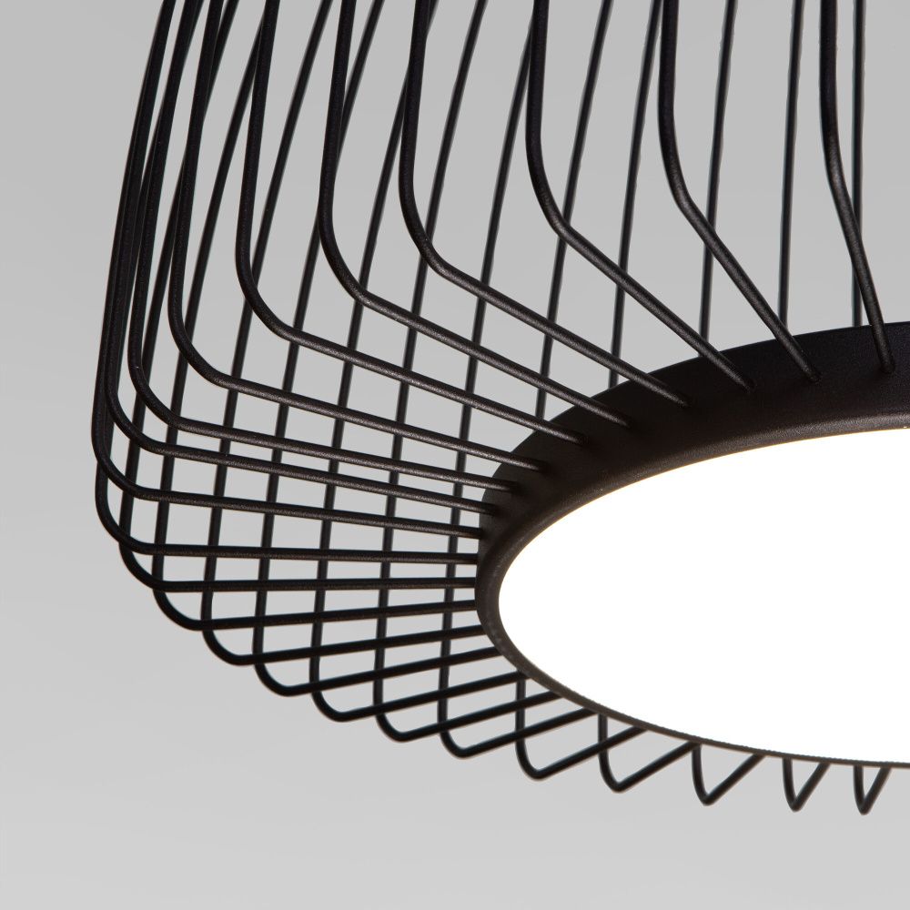 Подвесной светильник 45*45*60-160 см, LED*39W, 4000K, Eurosvet Comodita 40010/1 LED, черный, a069296
