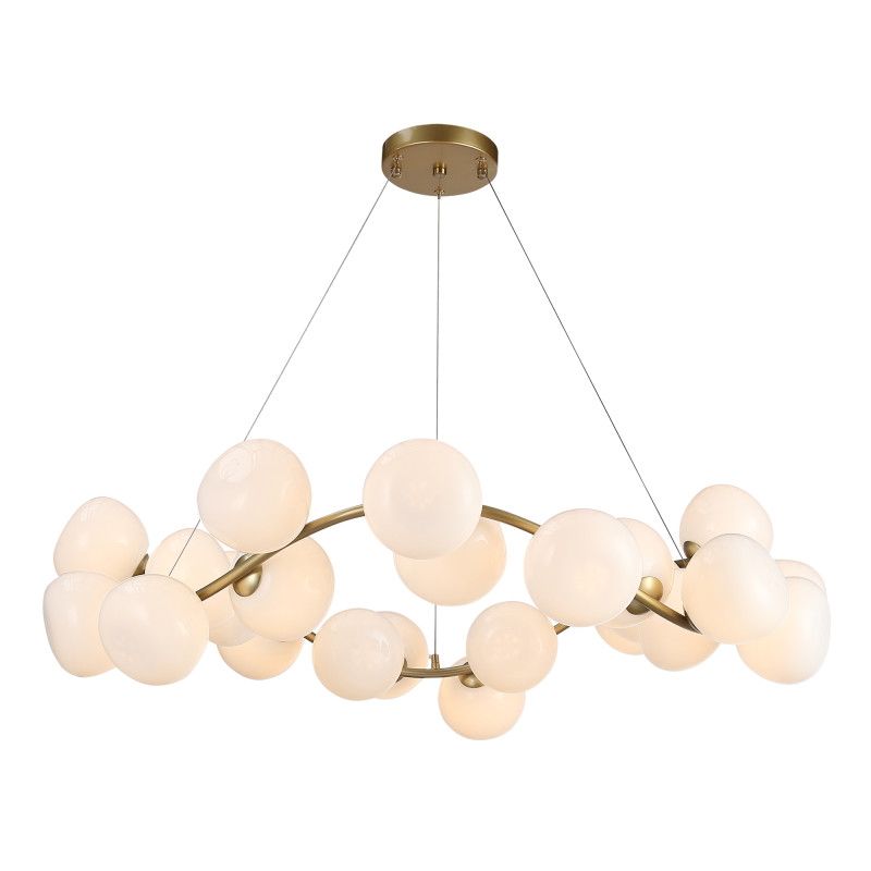 Светильник  подвесной SWEVEN 24*G9 LED*5W 4000K ST LUCE SL1519.303.24 латунь