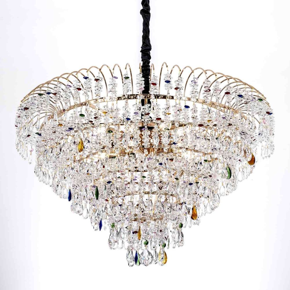 Подвесная люстра 80*80*120 см, Е14 18x40ВтW, Золото MODELUX ML.850.18