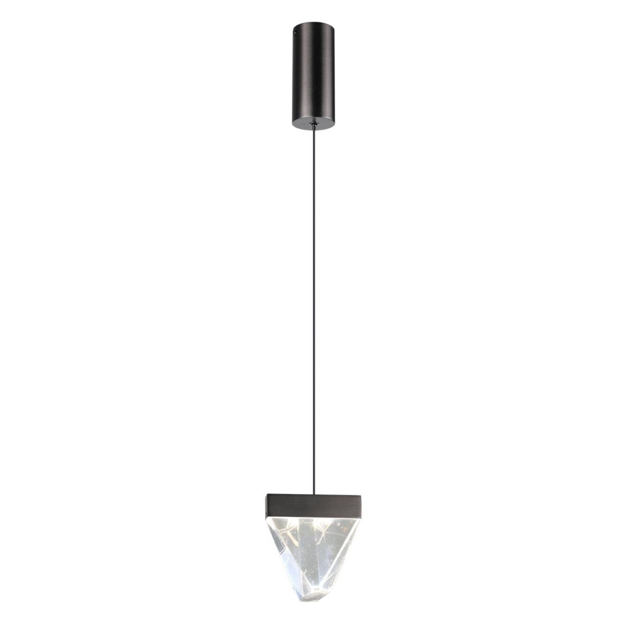 Подвесной светильник 10,3*174,9 см, 1 LED*5W, 3000 К, Odeon Light Ray, черный 6677/5L
