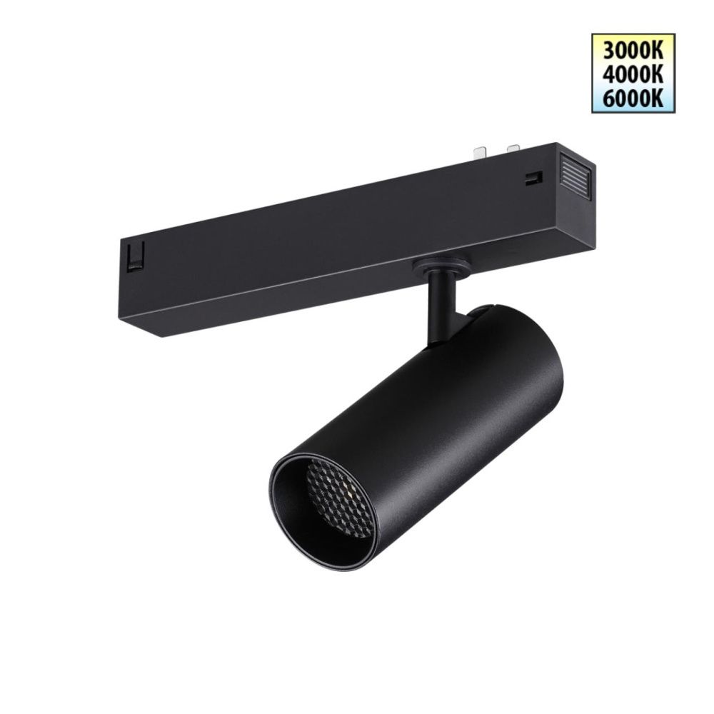 Cветильник  18*4,3*15 см, 1*LED*12W, 3000/4000/6000K, Novotech VECTOR PORT 359956, черный,