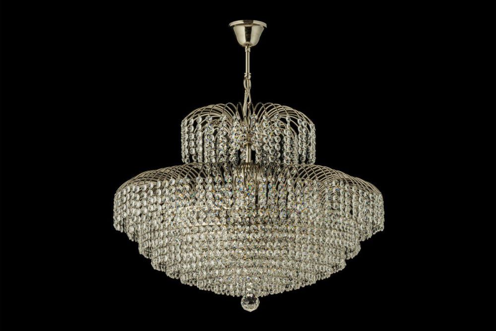 Люстра подвесная *40*40 см, 5*E14*40W, Arti Lampadari Salentino Salentino E 1.5.40.100 N, никель