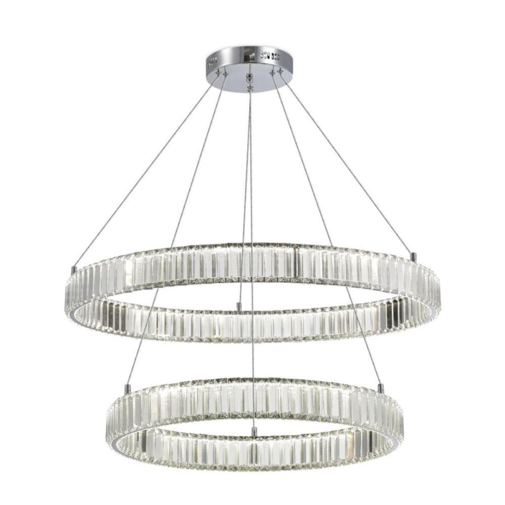 Подвесная люстра 80 см, 80W, 4000K, Aployt Oriann APL.076.13.80, никель