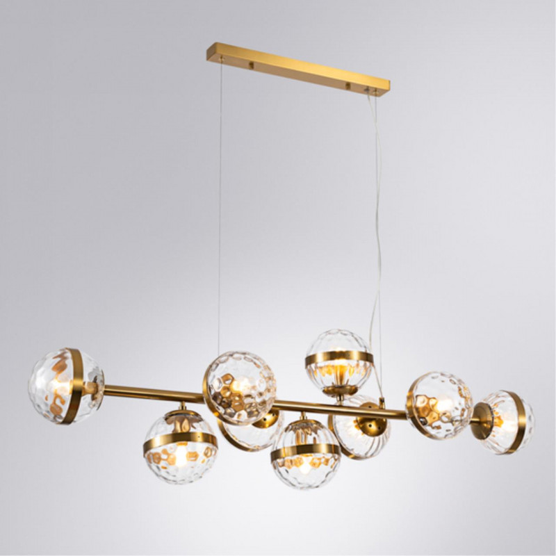 Светильник 120 см, Arte Lamp Delacrua A7770SP-9PB, медь