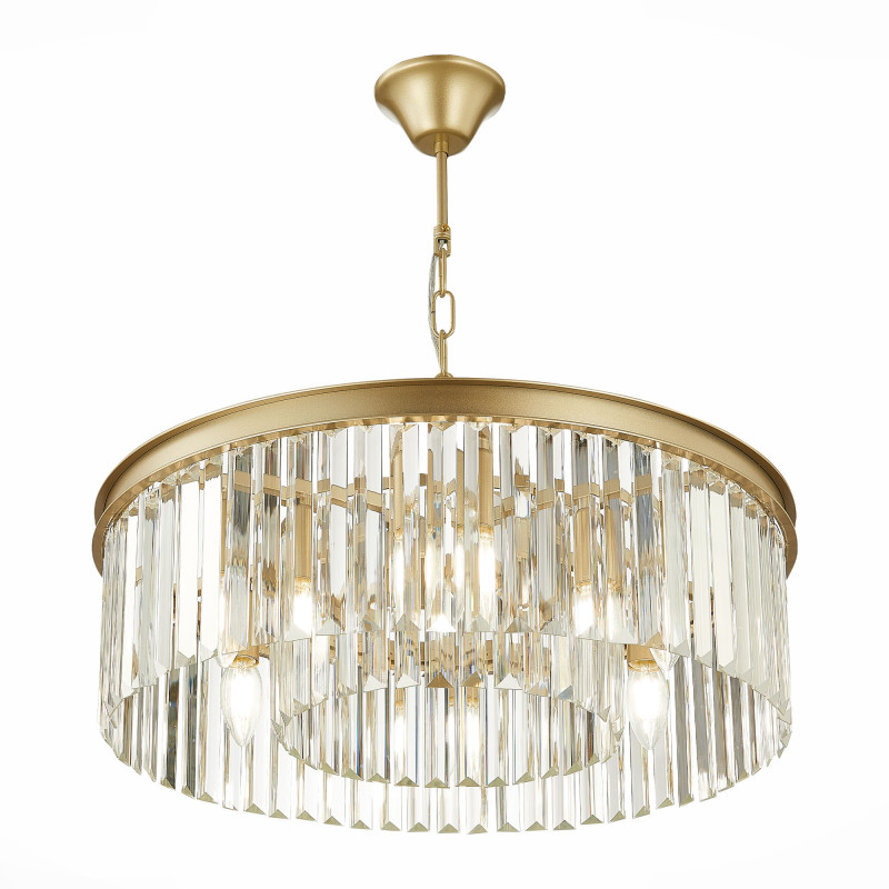 Люстра подвесная 55 см, ST LUCE ERCOLANO SL1624.203.08 шампань