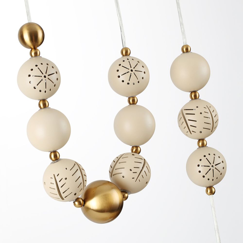 Светильник 66 см, Odeon Light 5444/1C, бежевый-бронза