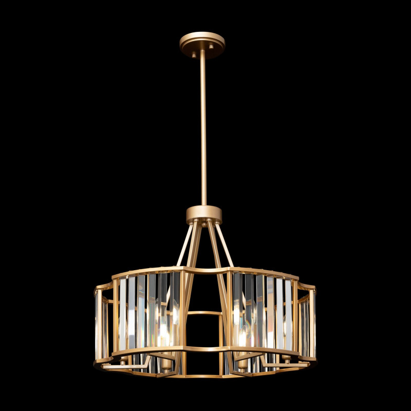 Люстра на штанге Maytoni Solar MOD087PL-06G, диаметр 60 см, золото