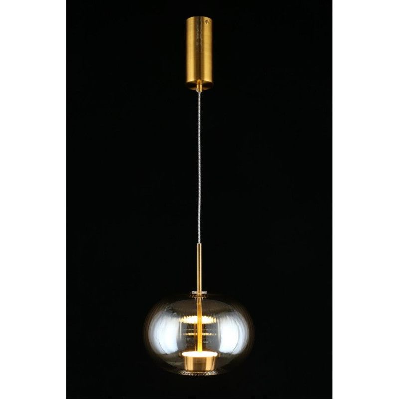 Подвесной светильник 22*50-145 см, 1*LED, 12W, 3000K, Aployt Ambr APL.057.06.12, латунный