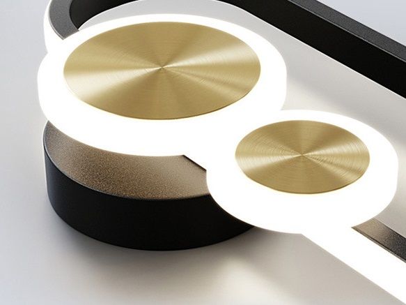 Светильник DZN-4645 ЧЕРНЫЙ+БРОНЗА  D600/H170/1/LED/10W/4500K ELLIPSIS 25-07