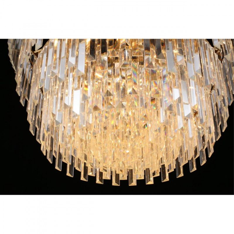 Каскадная люстра 70*75-111,5 см, 15*E14, 40W, Aployt Mariz APL.813.13.15, латунный