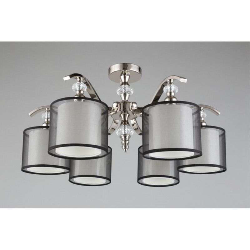 Люстра 67*35 см, 6*E14, 40W, Aployt FLORET APL.703.17.06, хром