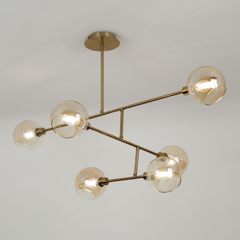 Светильник 110*80*66 см, Е 27 6x40W, Латунь MODEMODERN MD.1200.6