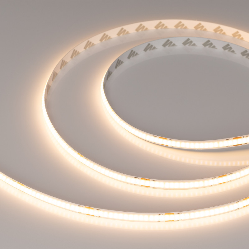 Лента COB-X320-8mm 24V Warm3000(8 W/m, IP20, CSP, 5m), Arlight 039022. Цена указана за 5 метров. Продается кратно 5 метрам.