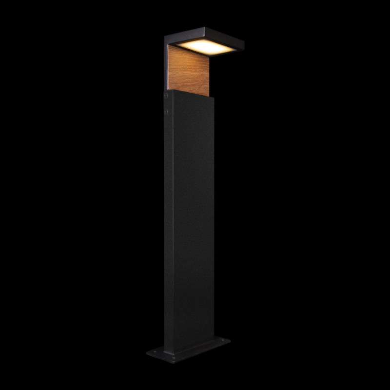 Уличный светильник 10*12 см, 1*LED*5W, 3000К Loft It 100001/600 Oak, Черный, золото