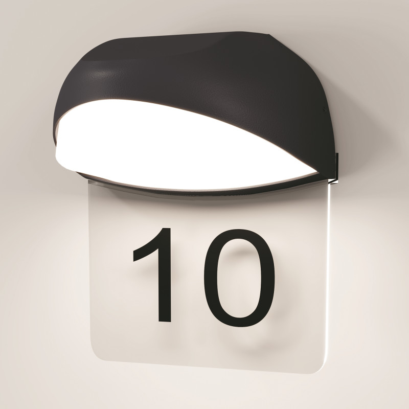 Светильник настенный 16,1*9,9*18,4 см, LED, 7W, 3000К, Maytoni Gloss O447WL-L7GF3K серый