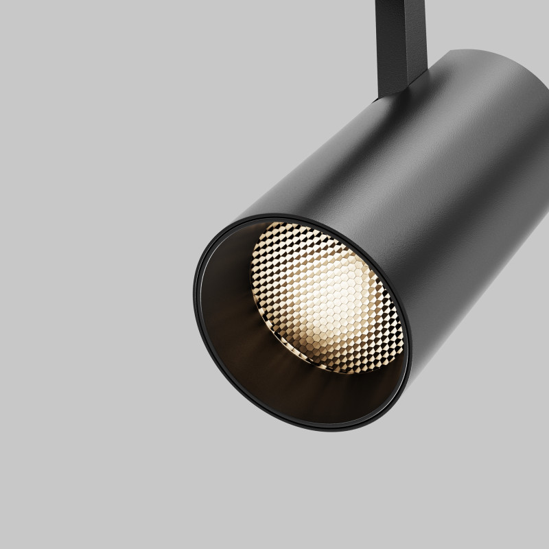 Трековый трехфазный светильник 6 см, 12W, 2700-5000K, Maytoni Technical Three phase track system Trinity Focus Led TR197-3-12WCCT-M-B, черный