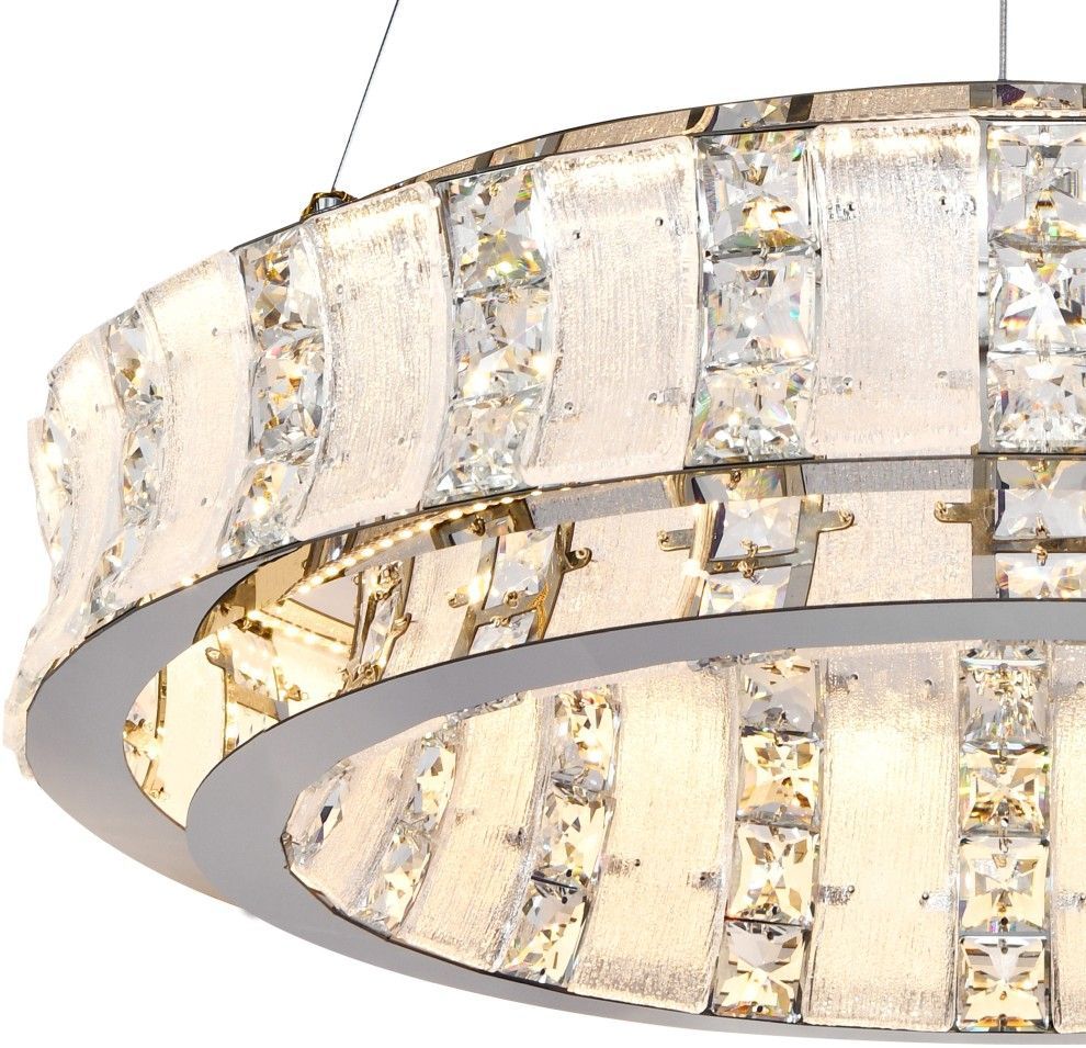 Светильник подвесной 60 см, 80W, 3000-6000K, Stilfort 4037/09/06P, хром