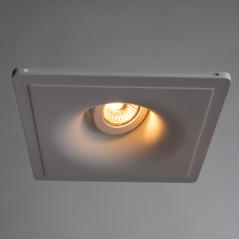 Светильник встраиваемый гипс Arte-Lamp INVISIBLE A9410PL-1WH,белый, вр 21*21 см