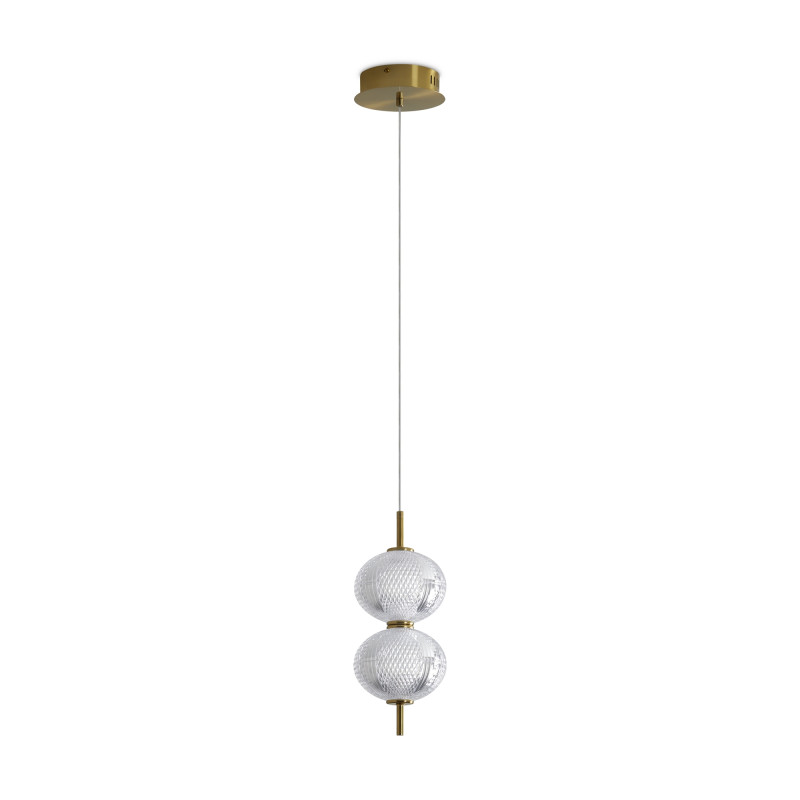 Светильник 15 см, 10W, 3000K, Freya Awella FR6135PL-L9BT, латунь