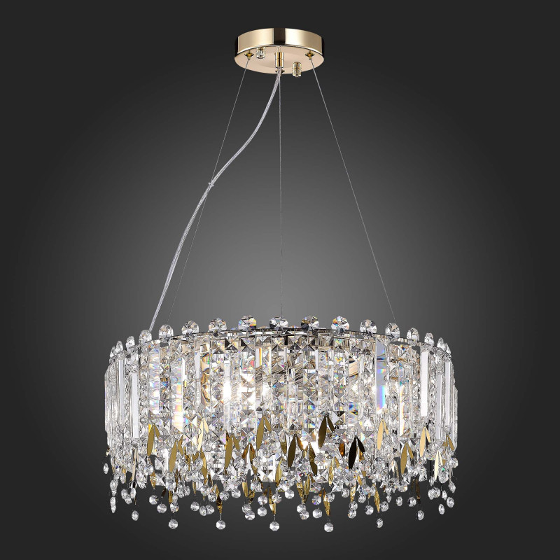 Люстра подвесная 49 см, 240W, ST LUCE DESIO SL1655.203.06 Золотистый