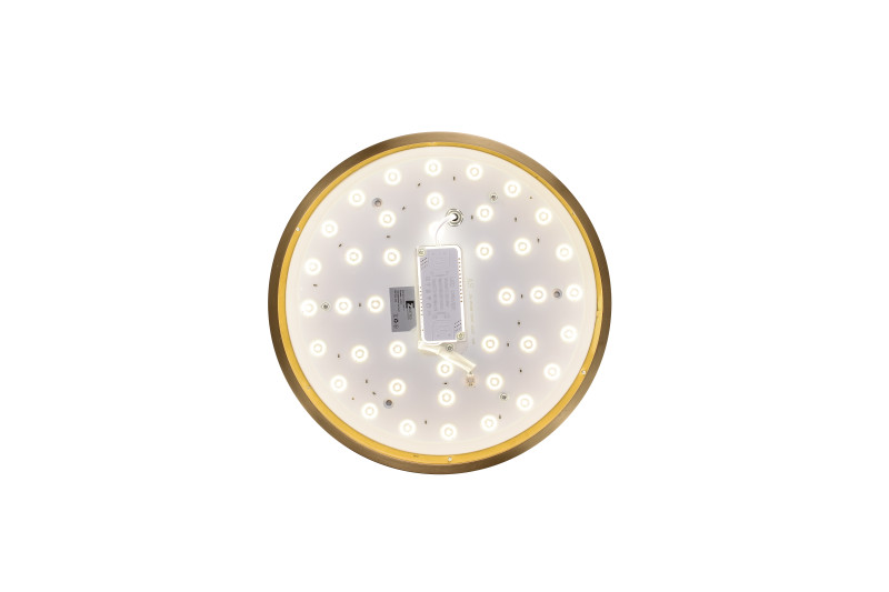 Накладной светильник 30*5 см, LED, 36W, 4000K Zortes Monna ZRS.1209.10, латунный
