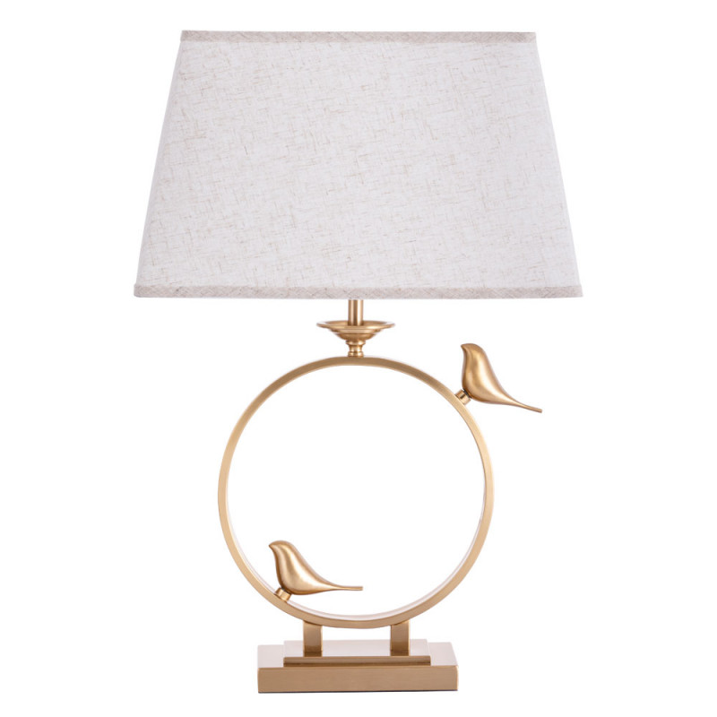 Настольная лампа с птичками Arte Lamp Rizzi A2230LT-1PB медь
