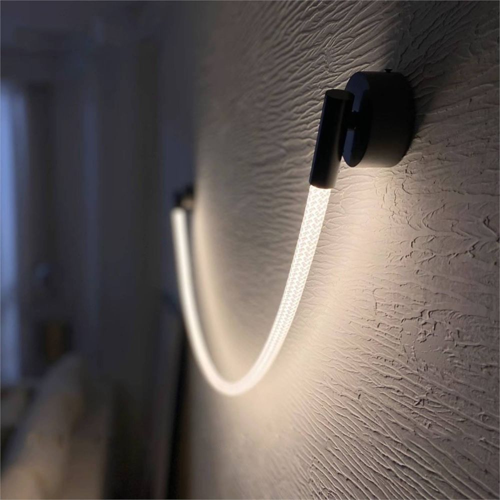 Бра 155*- см, 1*LED*35W, 3000K, Lightera Tura LE103W-158BB STAINLESS, Черный