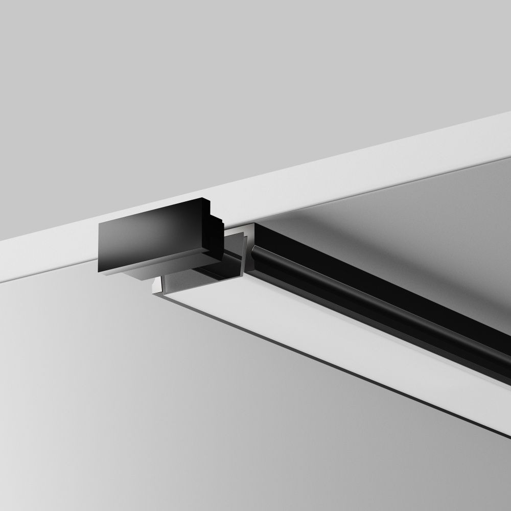 Комплект заглушек (для профиля 15×06) 10 шт., ALM-001-B-EC 642019, 1*2*1 см, Maytoni Led Strip 642019, Черный