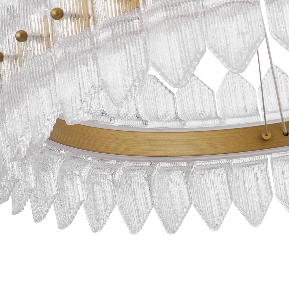 Люстра *68,5*70-120 см, *LED*65W, 3000K, Favourite Mirabella 4754-7P, латунь