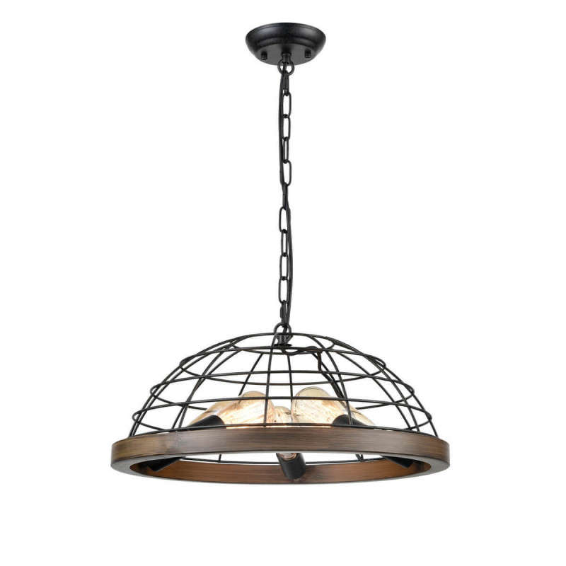 Подвесной светильник  50*140 см, 5*E27 античный черный Vele Luce Bensen VL6022P05