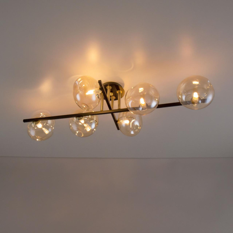 Люстра Citilux Девис CL201161 коричневый