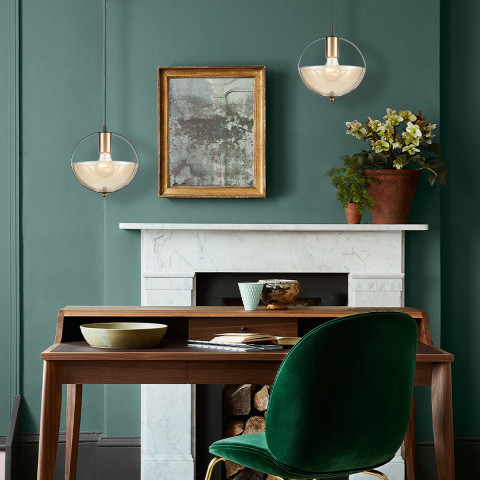 Подвесной светильник  21*142 см, 1*E27 черный, золото Vele Luce Broadway VL5362P21