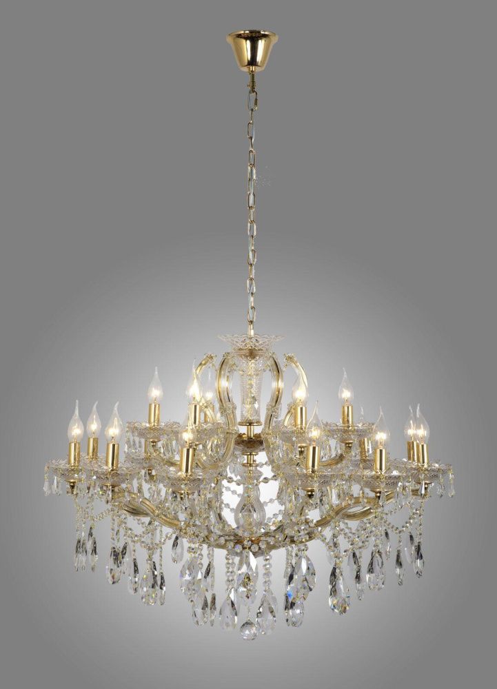 Люстра *8,5*9 см, 18*E14*40W, Dio D`arte Infinito Infinito E 1.1.18.600 G, Золото