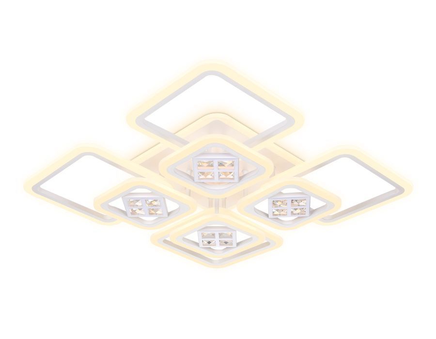 Светильник 82*82*12 см,  176W, 3000К, белый Ambrella Acrylica Ice FA289