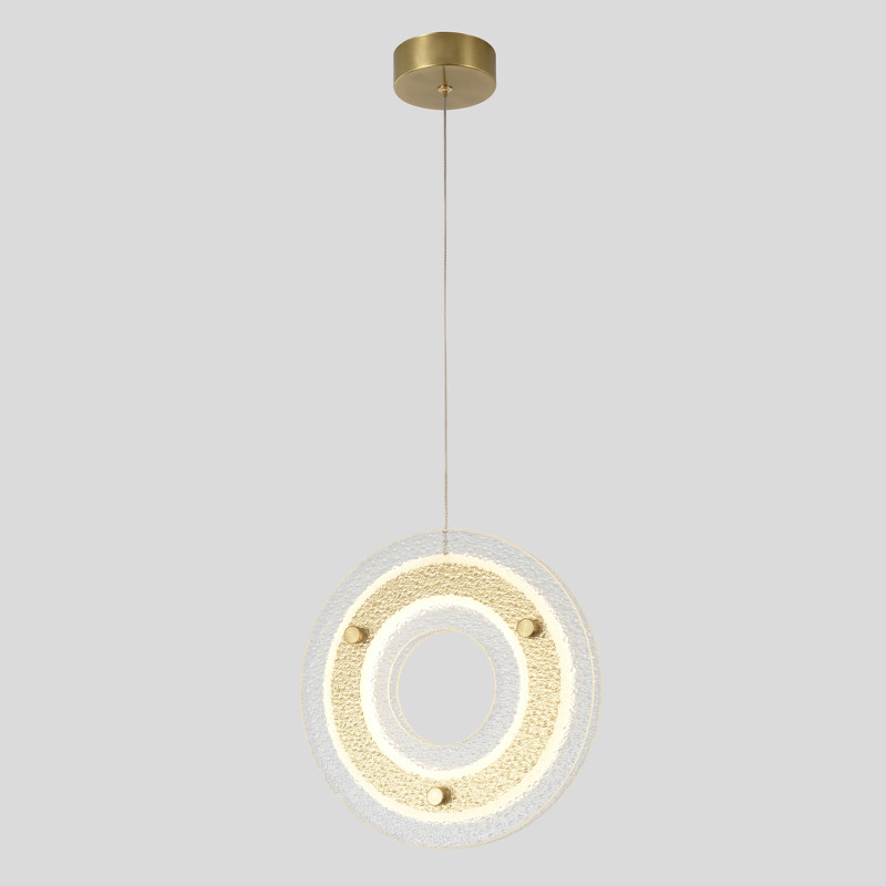 Подвесной светильник 25 см, 25W, 3000K, Crystal Lux DIEGO SP25W LED BRASS, латунь