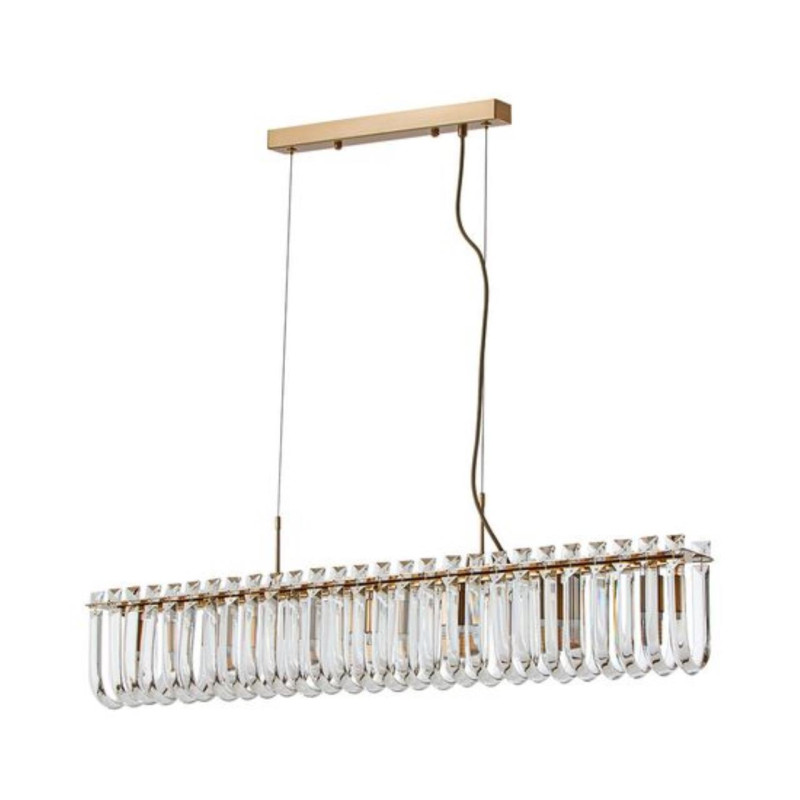 Подвесная люстра 86*10*24 см, 7*G9, 35W, Arte Lamp Mayotte A1071SP-7PB латунный