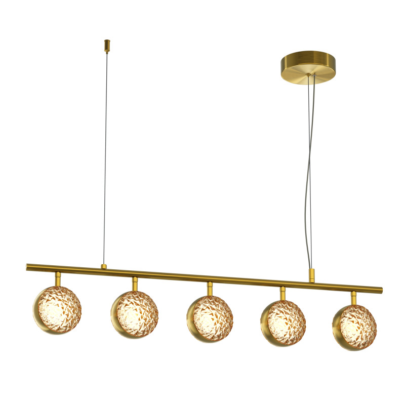 Подвесной светильник 101*16*320 см, LED, 48W, 3000К, Maytoni Mind MOD299PL-L48BS3K латунный