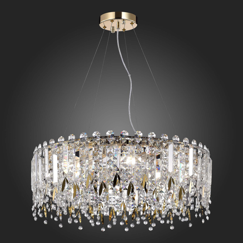 Люстра подвесная 59 см, 360W, ST LUCE DESIO SL1655.203.08 Золотистый