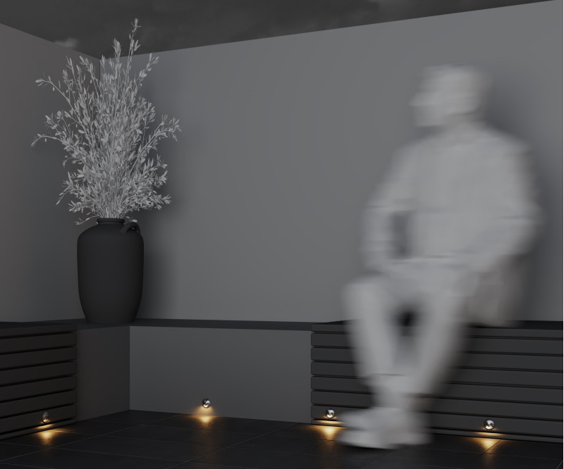 Встраиваемый светильник 4,2*7,8 см, LED*1W, 3000 К, Flash O044DL-L1S3K Maytoni Outdoor, Серебро