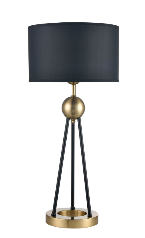 Настольная лампа  30*64 см, 1*E27 латунь, черный Vele Luce Saturno VL5764N01