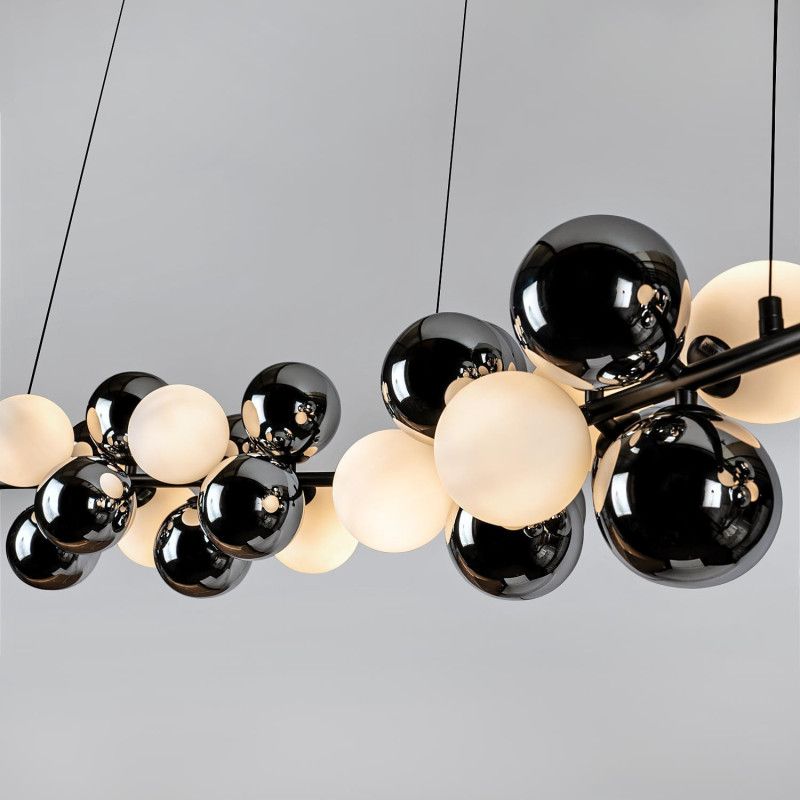 Подвесной светильник 155x23xсм, G9, 12xG9Вт, , Modelux MS.8055.12 BK Черный